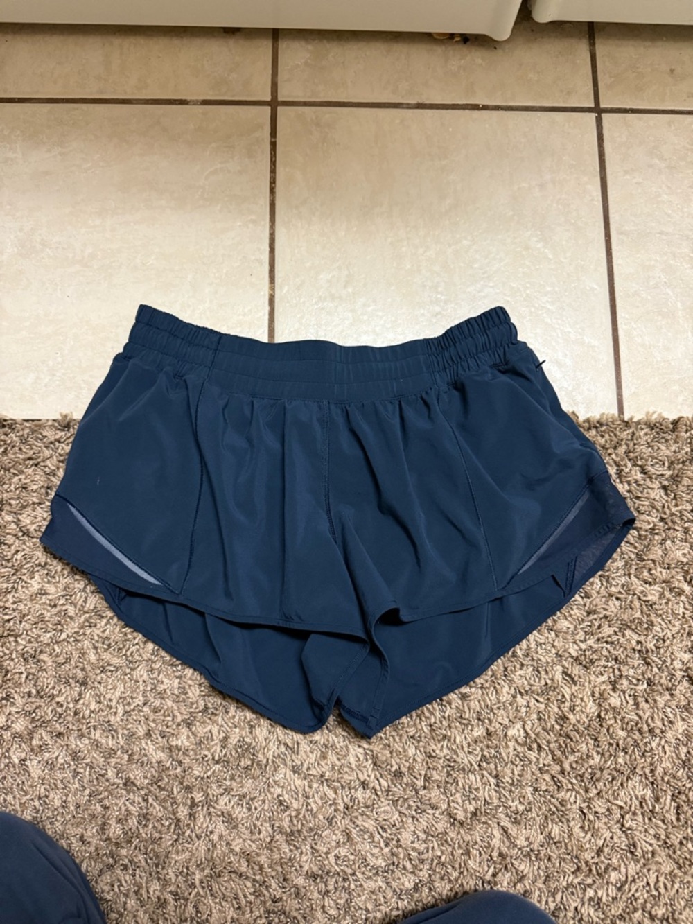 lululemon athletica Navy Layered Athletic Shorts